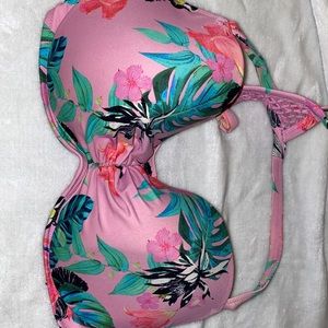 Floral print bathing suit top!